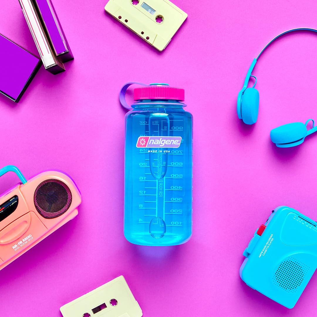 Nalgene Sustain Tritan Bpa-Free Water Bottle Made With Material Derived From 50% Plastic Waste, 32 Oz, Wide Mouth, Surfer